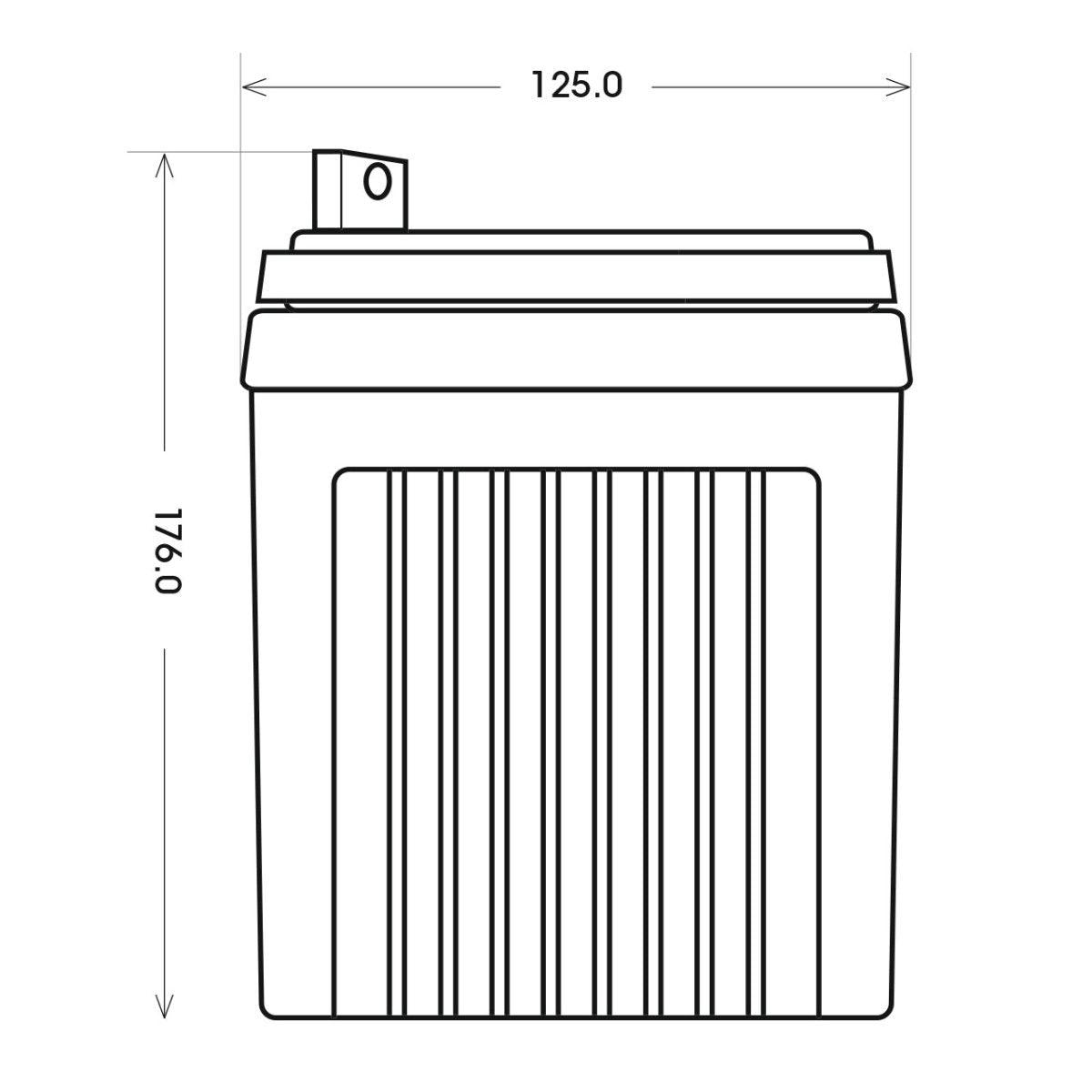 BIG U1 AGM 12V 30Ah 310A/EN Rasentraktor Batterie