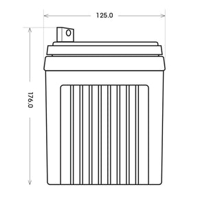 BIG U1 AGM 12V 30Ah 310A/EN Rasentraktor Batterie