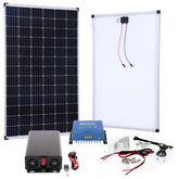 BIG Power Grid Solaranlage 12V 1000W Inverter + 300W Panel Monokristallin + Victron Smart Solar MPPT 100/30