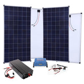 BIG Power Grid Solaranlage 24V 3000W Inverter + 2x 360W Panel Polykristallin + Victron Smart Solar MPPT 100/30