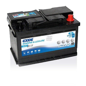 Starter- und Versorgerbatterie Exide Marine & Leisure DUAL AGM EP600 12V 70Ah Seite links