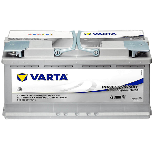 Varta LA105 Professional AGM 12V 105Ah 950A/EN Starter- und Versorgerbatterie