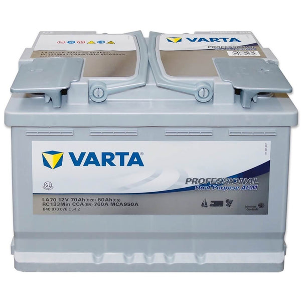 Varta LA70 Professional AGM 12V 70Ah 760A/EN Starter- und Versorgerbatterie