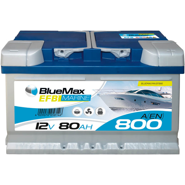 BLUEMAX Marine EFB 12V 80Ah 800A/EN Starterbatterie