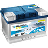 Starterbatterie BLUEMAX Marine EFB 12V 80Ah Seite links