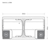 Starterbatterie BLUEMAX Marine EFB 12V 80Ah technische Zeichnung oben