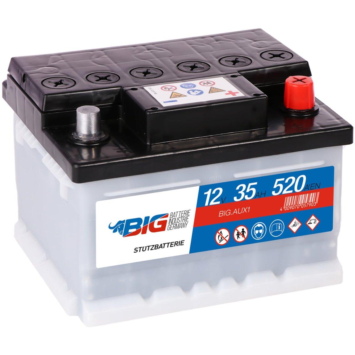 BIG AUX1 Premium Stützbatterie 12V 35Ah 520A/EN