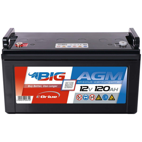 BIG E-Drive AGM 12V 120Ah Traktionsbatterie