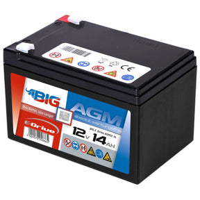 BIG E-Drive AGM 12V 14Ah Traktionsbatterie