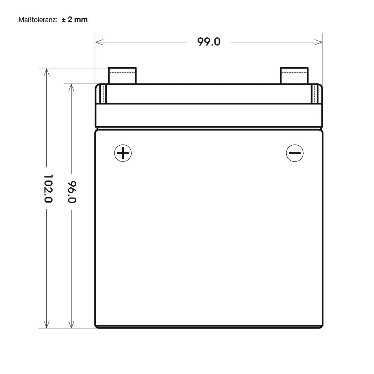 BIG E-Drive AGM 12V 14Ah Traktionsbatterie