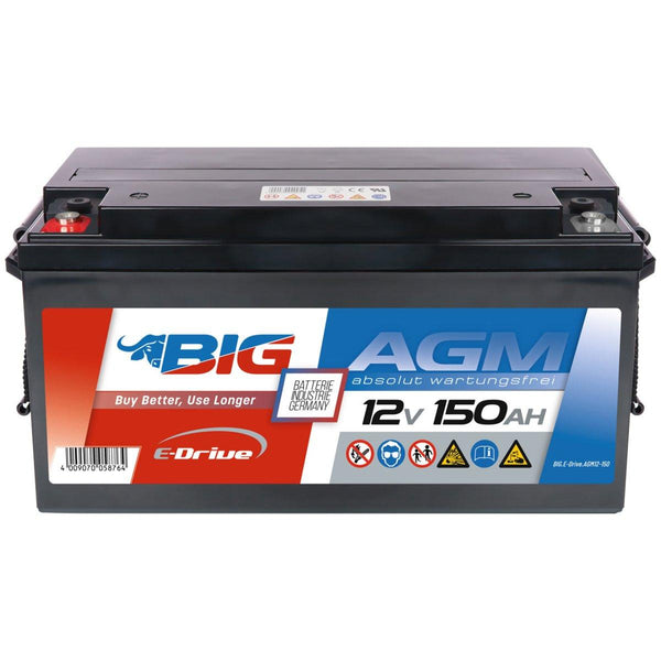 BIG E-Drive AGM 12V 150Ah Traktionsbatterie