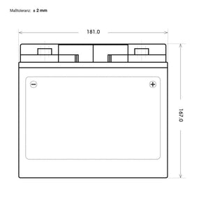 BIG E-Drive AGM 12V 20Ah ersetzt 6-EVF-20 Traktionsbatterie