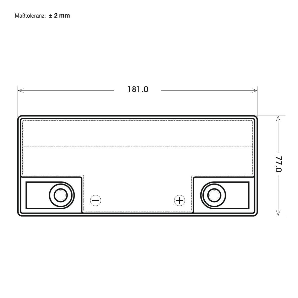 BIG E-Drive AGM 12V 20Ah ersetzt 6-EVF-20 Traktionsbatterie