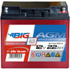 BIG E-Drive AGM 12V 22Ah Traktionsbatterie