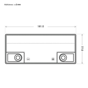 BIG E-Drive AGM 12V 22Ah ersetzt 6-EVF-20 Traktionsbatterie