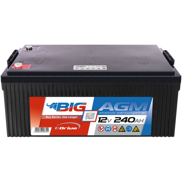 BIG E-Drive AGM 12V 240Ah Traktionsbatterie