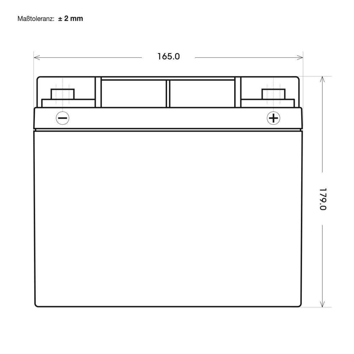 BIG E-Drive AGM 12V 28Ah Traktionsbatterie