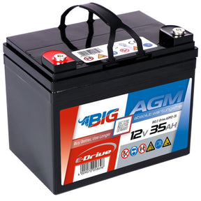 BIG E-Drive AGM 12V 35Ah Traktionsbatterie