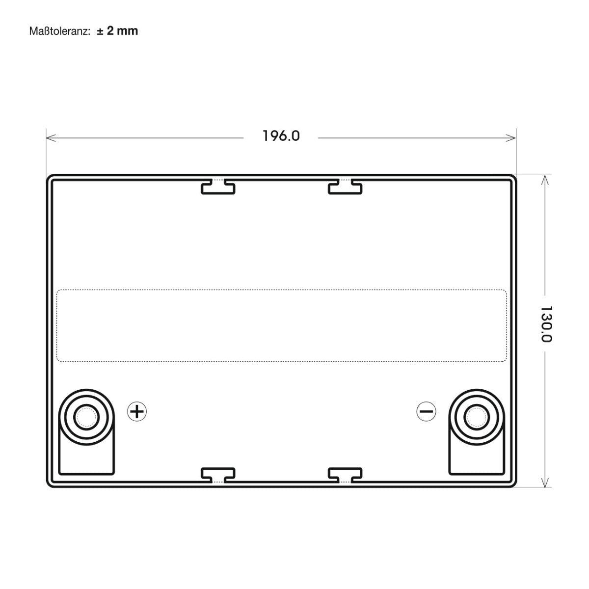 BIG E-Drive AGM 12V 35Ah Traktionsbatterie