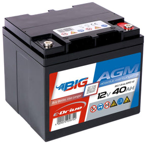 BIG E-Drive AGM 12V 40Ah Traktionsbatterie