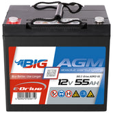 BIG E-Drive AGM 12V 55Ah Traktionsbatterie