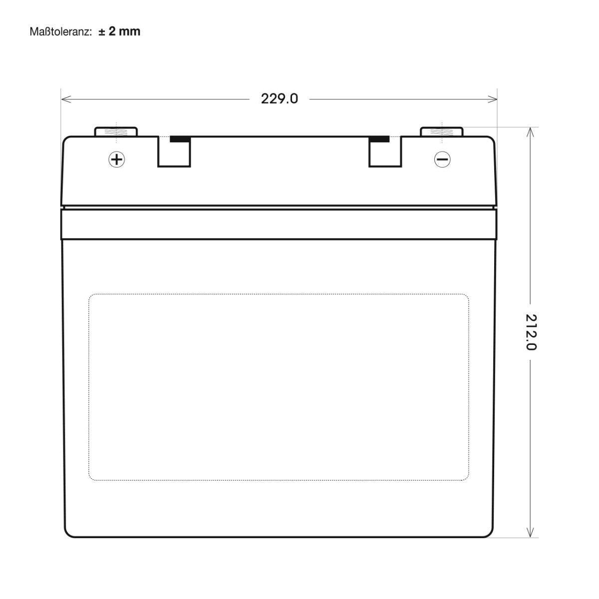 BIG E-Drive AGM 12V 55Ah Traktionsbatterie