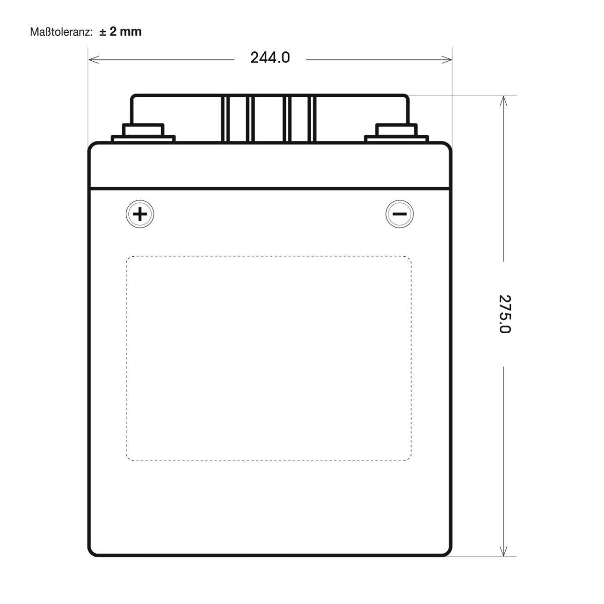 BIG E-Drive GEL 6V 225Ah Traktionsbatterie