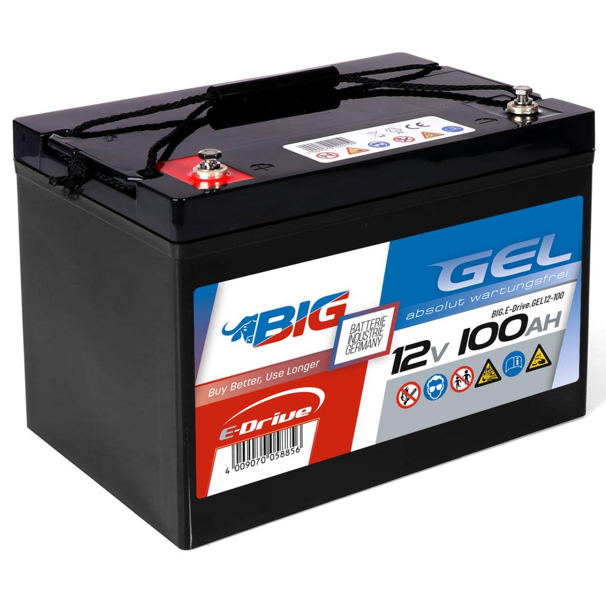 BIG E-Drive GEL 12V 100Ah Traktionsbatterie