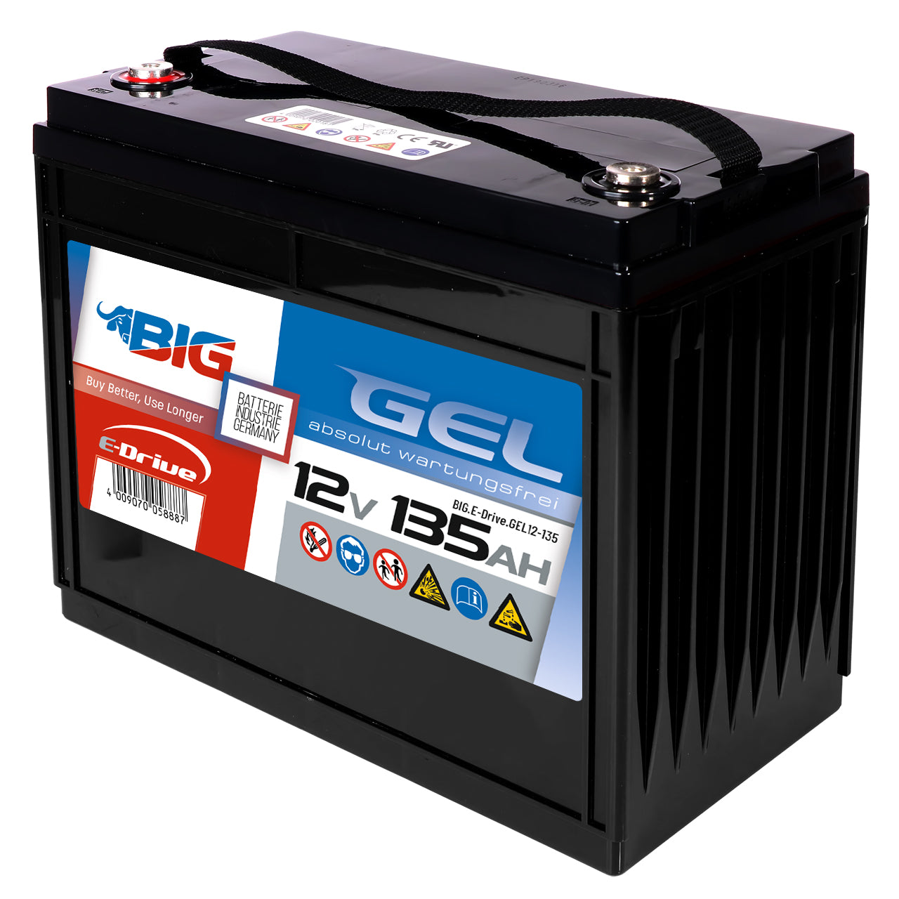 BIG E-Drive GEL 12V 135Ah Traktionsbatterie
