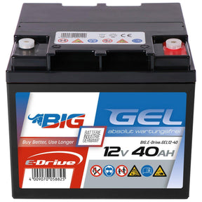 BIG E-Drive GEL 12V 40Ah Traktionsbatterie