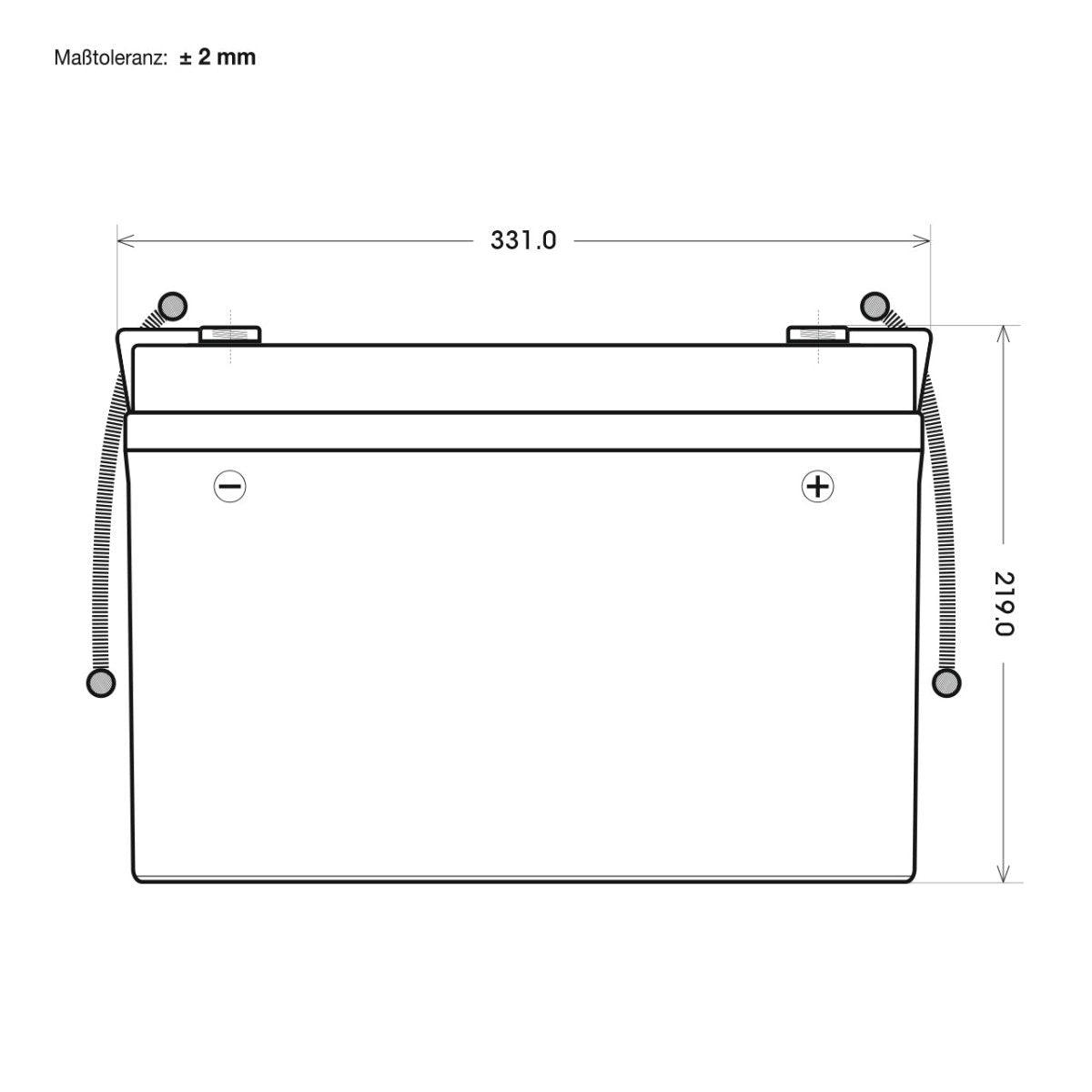 BIG E-Backup AGM 12V 100Ah USV Batterie