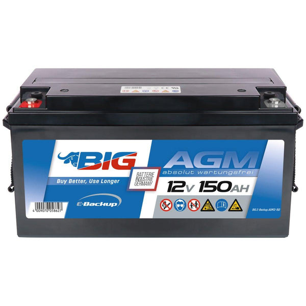 BIG E-Backup AGM 12V 150Ah USV Batterie