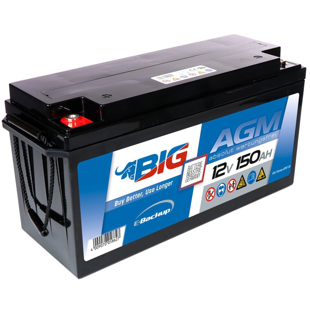 BIG E-Backup AGM 12V 150Ah USV Batterie