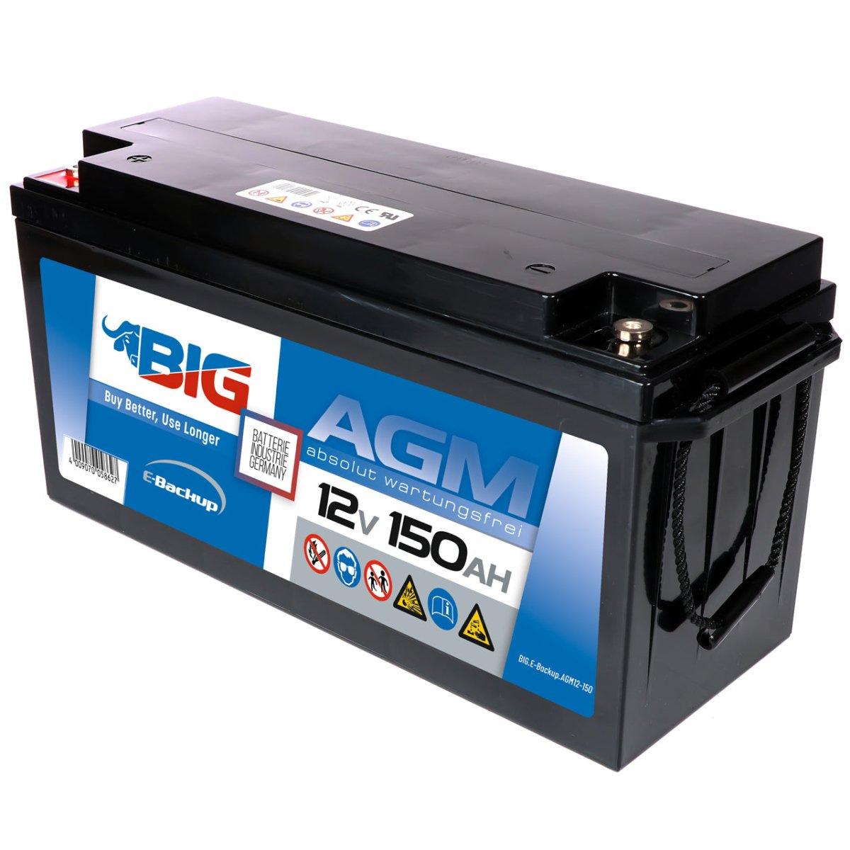 BIG E-Backup AGM 12V 150Ah USV Batterie