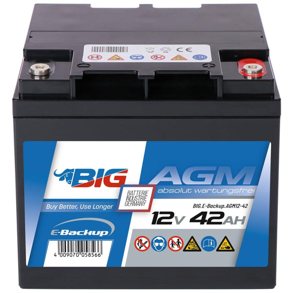 BIG E-Backup AGM 12V 42Ah USV Batterie