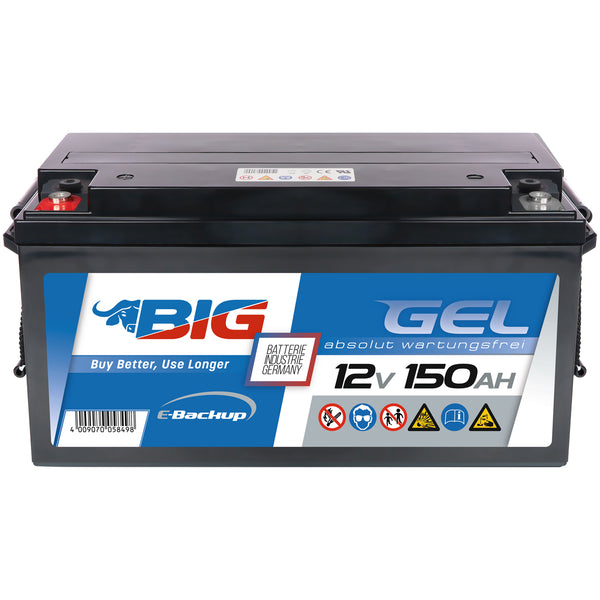 BIG E-Backup GEL 12V 150Ah USV Batterie