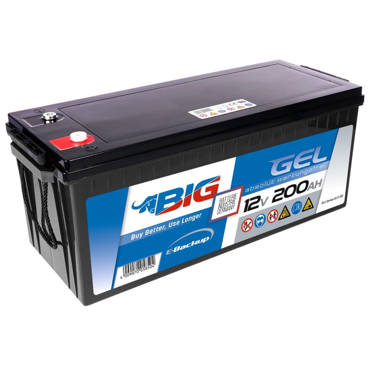 BIG E-Backup GEL 12V 200Ah USV Batterie