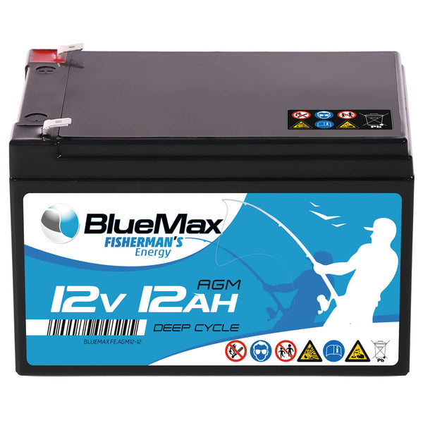 BLUEMAX Fisherman's Energy AGM 12V 12Ah Versorgerbatterie