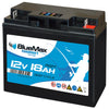 Versorgerbatterie BLUEMAX Fishermans Energy AGM 12V 18Ah Seite rechts