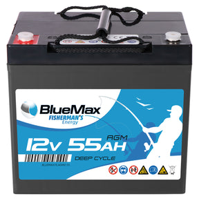 BLUEMAX Fisherman's Energy AGM 12V 55Ah Versorgerbatterie