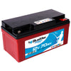 Versorgerbatterie BLUEMAX Fishermans Energy AGM 12V 70Ah Seite links