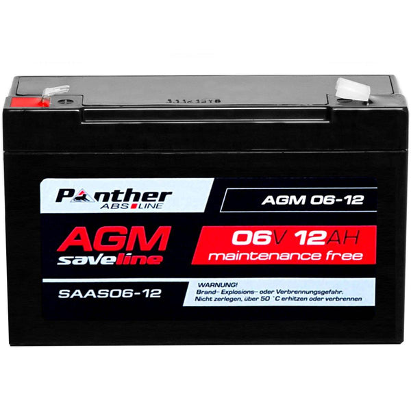 Panther saveline AGM 6V 12Ah USV Batterie