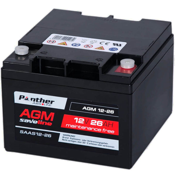 Panther saveline AGM 12V 26Ah USV Batterie