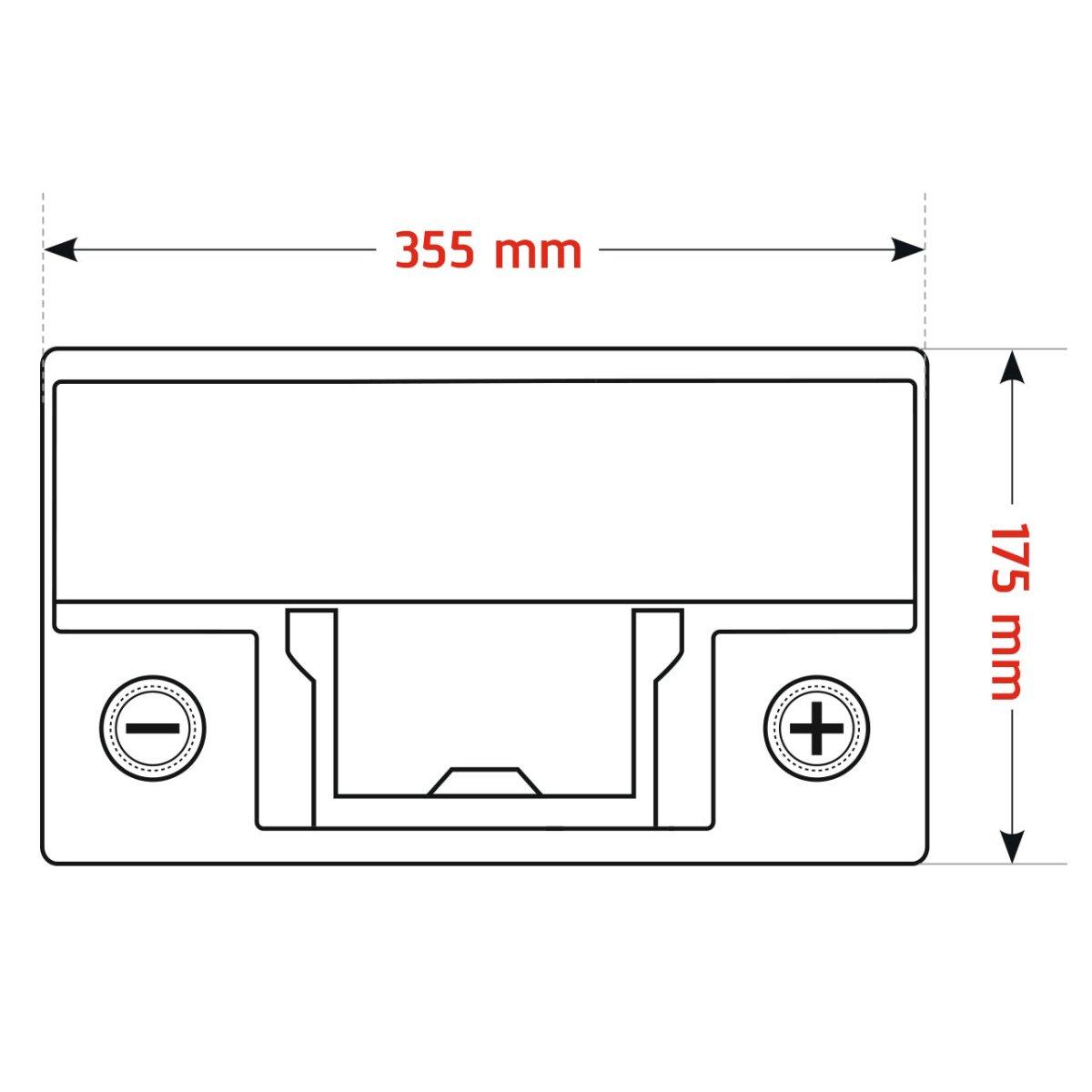 Adler LuxION Lithium LiFePO4 12V 100Ah Versorgerbatterie