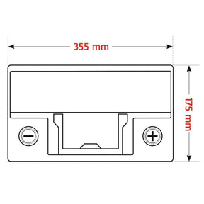 Adler LuxION Lithium LiFePO4 12V 100Ah Versorgerbatterie