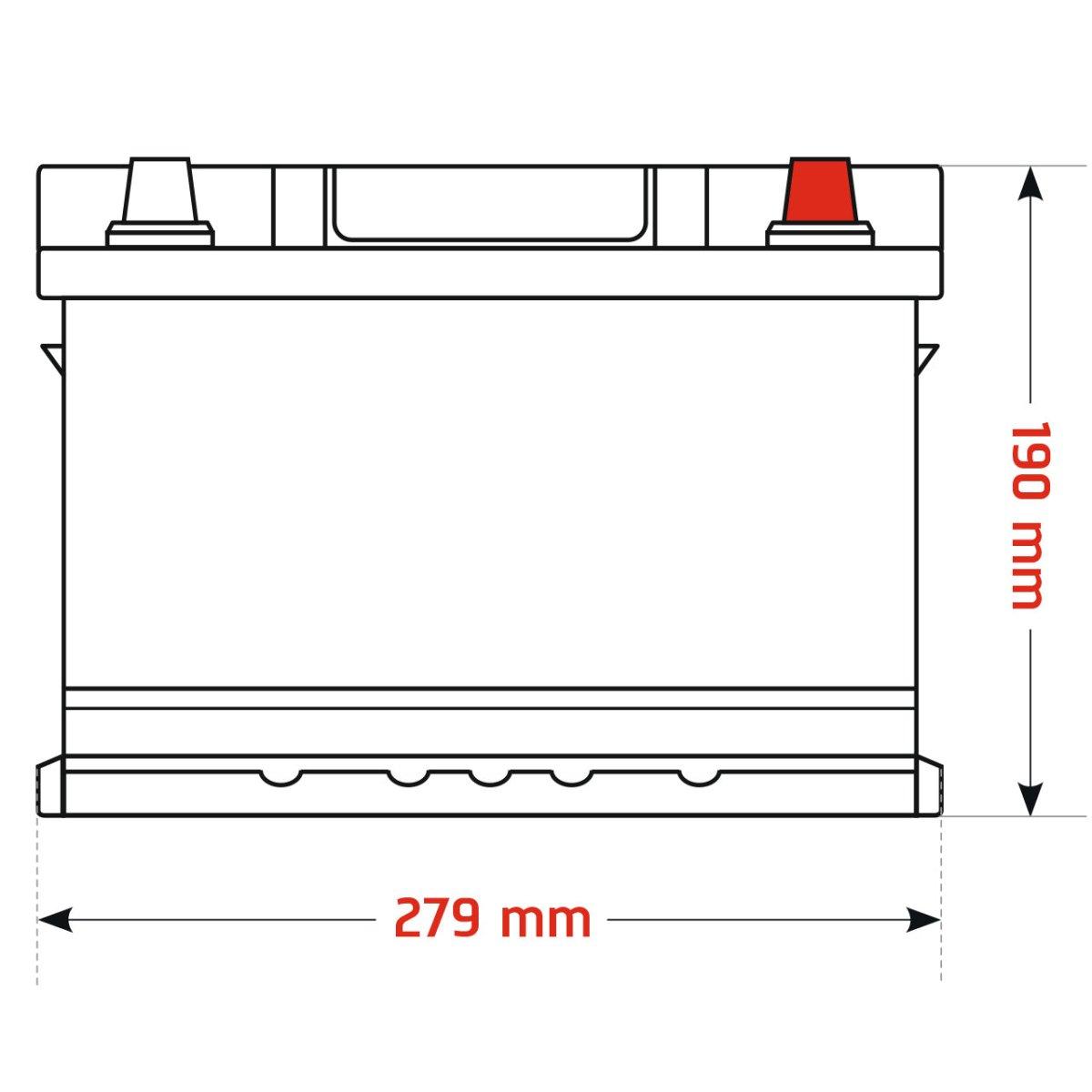 Adler LuxION Lithium LiFePO4 12V 75Ah Versorgerbatterie