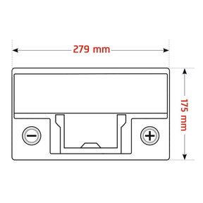 Adler LuxION Lithium LiFePO4 12V 75Ah Versorgerbatterie