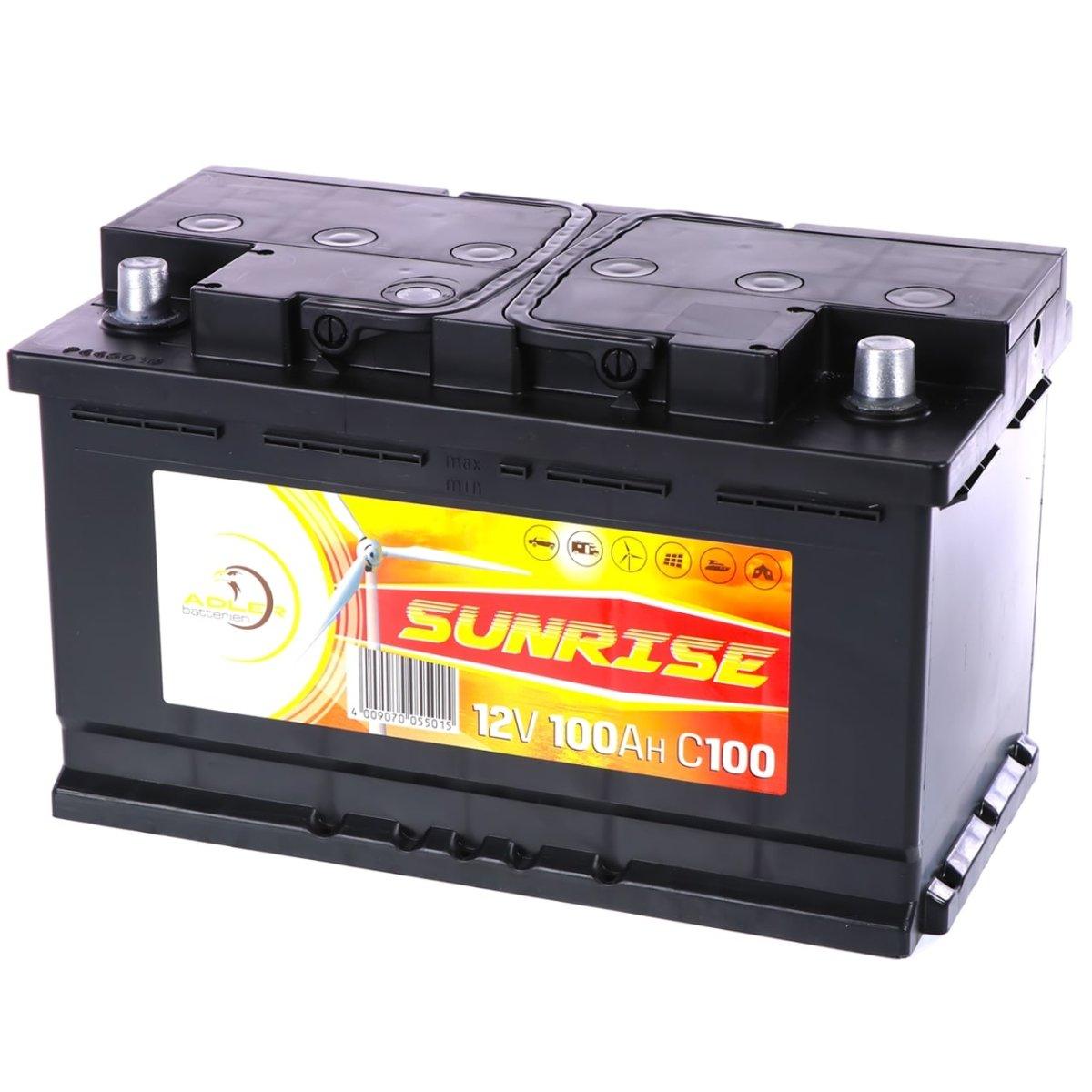 Adler Sunrise 12V 100Ah C100 Versorgerbatterie