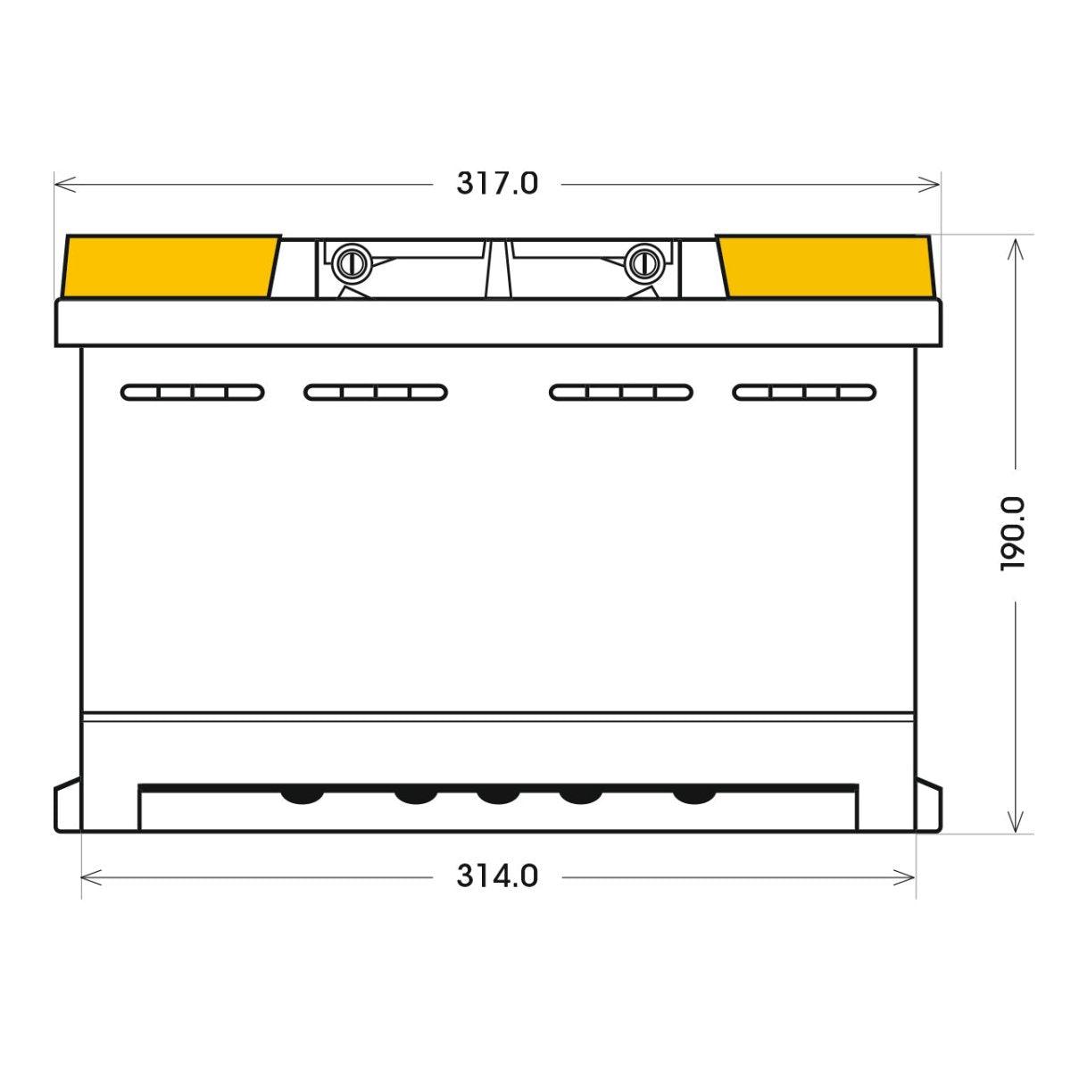 Adler Sunrise 12V 100Ah C100 Versorgerbatterie