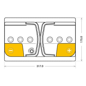 Adler Sunrise 12V 100Ah C100 Versorgerbatterie